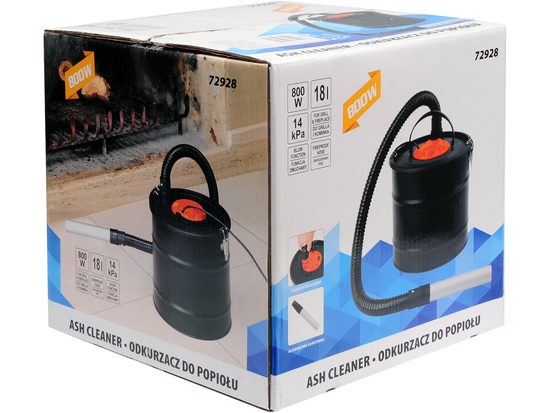 ASPIRATORE PER CENERE DI CAMINO 18L 800W
