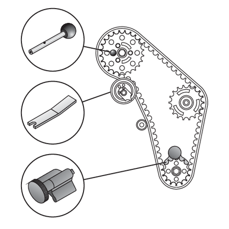 BLOCCAGGIO RUOTA DISTRIBUZIONE PER VW 1.9 TDI