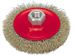 BROSSE DISQUE 115MM, FIL ONDULÉ