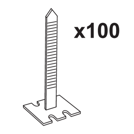 STARTER KIT PER LIVELLARE PIASTRELLE IN CERAMICA TAZZINE X 100 PZ, STRISCE X 100 PZ, PINZE DI INSTALLAZIONE X 1