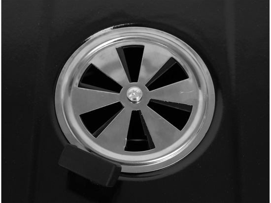 GRELHADOR DE JARDIM A CARVÃO REDONDO COM TAMPA, DIÂMETRO 54 CM