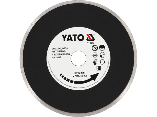 DISCO DE DIAMANTE SEGMENTO CONTINUO 200X25,4 MM