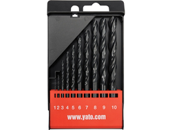 TWIST DRILL SET HSS, 1-10 MM, 10 PCS