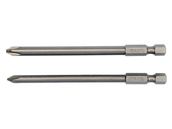 SKRUTKOVACIE HROTY 1/4'', 2 KS, PHILLIPS: PH1X100MM, PH2X100MM