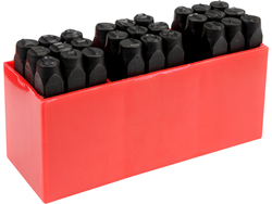 LETTER STAMP 8 MM, 27 PCS