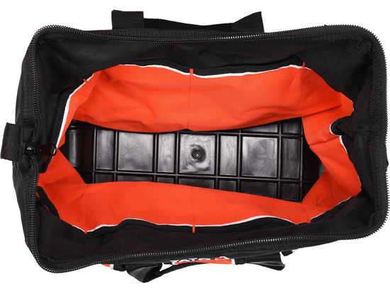 BOLSA PARA HERRAMIENTAS 16'' CON FONDO DE GOMA, 15 BOLSILLOS