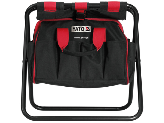 BOLSA PARA HERRAMIENTAS CON SILLA Y BOLSILLOS 42X29X30 CM