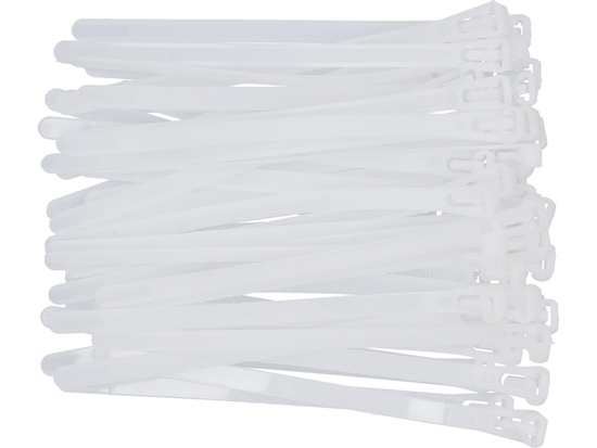 FASCE IN PLASTICA, 7,6X150MM, 50 PZ. BIANCO