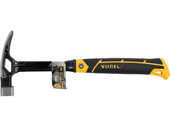 CLAW HAMMER WITH METAL HANDLE 450G