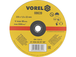 DISCOS CORTE METAL 230X1.6X22