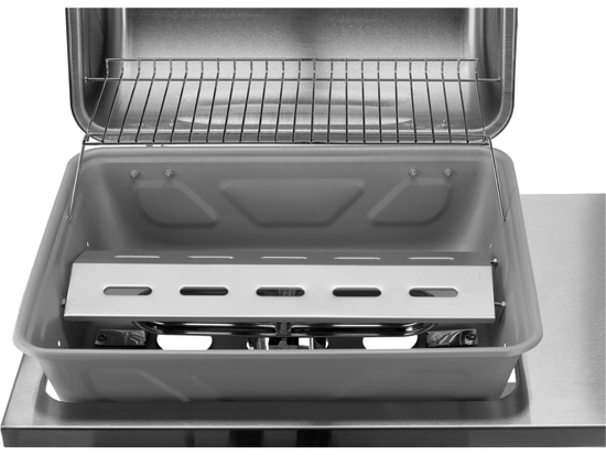 GRIGLIA A GAS PER FORNO, 2 FUOCHI 5,5KW INOX