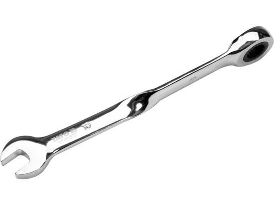 SKÚTENÝ KOMBINOVANÝ KĽÚČ S RÁČŇOU 10MM