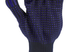 GUANTES DE ALGODÓN Y POLIÉSTER, MANCHAS, AZUL MARINO, 'PSD'