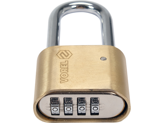 PADLOCK WITH 4-RING COMBINATION LOCK