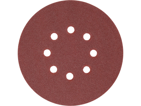 VELCRO ABRAZĪVAIS DISKS, 8 AUGUMI, P120 150 MM / 50 GAB.