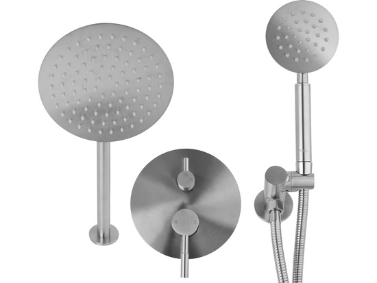 BUILT-IN SHOWER SYSTEM ''STEELY ROUND''
