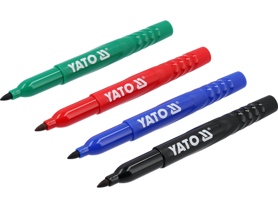 TECHNICAL MARKERS SET 4 PCS / BLACK-GREEN-RED-BLUE