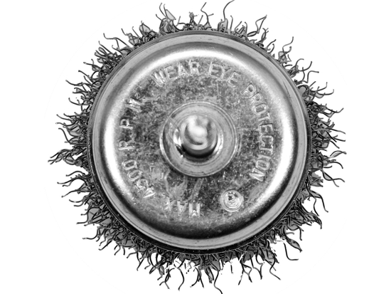 BROSSE AVANT AVEC TIGE INOX 50MM POUR PERCEUSE