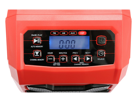 RADIO EDILIZIA 18V CON BATTERIA E RETE