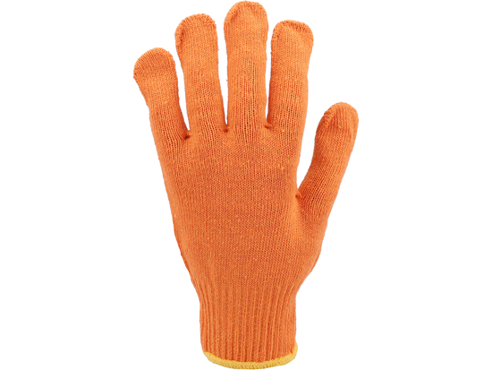 GUANTI IN COTONE MACULATO ARANCIONE ''SFD''