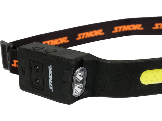 LAMPE FRONTALE 430LM, DÉTECTEUR DE MOUVEMENT, PO-LI 1200MAH, IP44