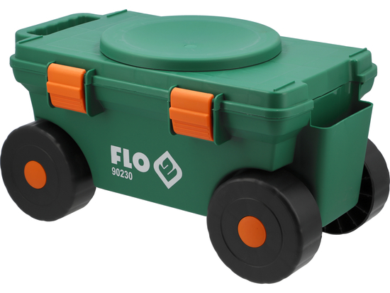 GARDEN CART WITH 360° SEAT AND STORAGE