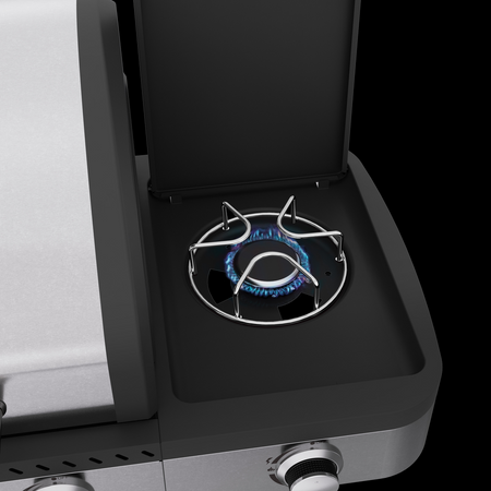 ГАЗОВ ГРИЛ ZUSHI 4+1, НЕРЪЖДАЕМА СТОМАНА 14.2KW