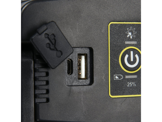 REFLEKTOR PRZENOŚNY Z GŁOŚNIKIEM 2X15W, 2000LM, LI-ION 3.7V 4400MAH, IP44, POWERBANK