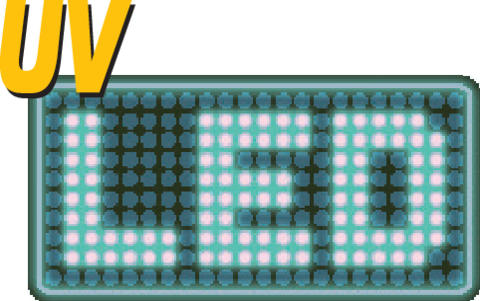 ZESTAW LATARKA UV 21 LED I OKULARY