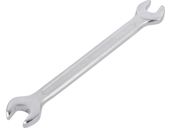 DOUBLE OPEN END SPANNER, POLISHED HEAD 10X13 MM
