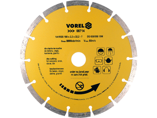 DIAMANTOVÝ DISK 180 MM SEGMENTOVANÝ