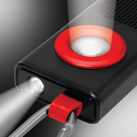 WORKLIGHT 500LM, LI-PO 3,7V 2000MAH, 3IN1 - DEKLAS, GARSAKARIAUSIS, POWERBANK