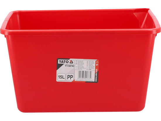 CUBO PARA PINTURA DE PLÁSTICO CON GRADUACIÓN 15 L.