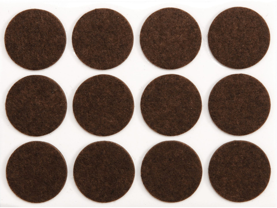 TAMPONS FEUTRE 28 MM MARRON
