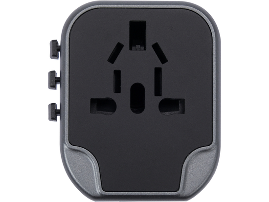 ADAPTADOR DE VIAGEM UNIVERSAL PARA MAIS DE 150 PAÍSES COM 2 CARREGADOR USB 5V/2.4A
