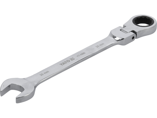 CHIAVE COMBINATA CON CRICCHETTO E SNODO 20 MM