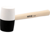 RUBBER MALLET WITH WOODEN HANDLE 780 G