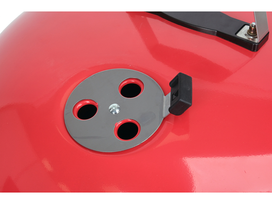 BARBECUE À CHARBON DE BOIS ROND 54CM ROUGE