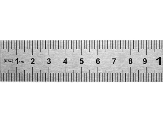 NERŪDIJANČIO PLIENO MATAVIMO TAISYKLĖ 300MM