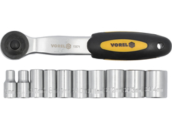 ТРІСКАЧКА 1/4'' З НАСАДКАМИ 5-14 ММ