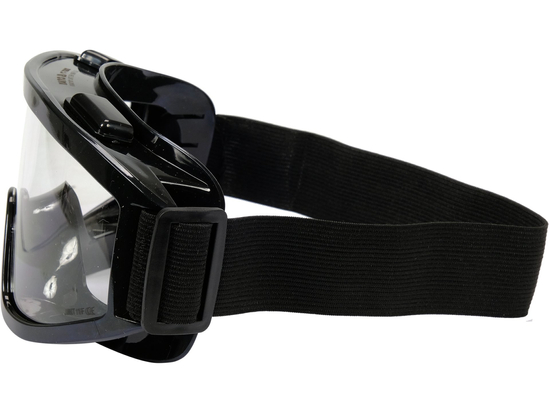 SAFETY GOGGLES WITH INDIRECT VENTILATION VALVES BLACK