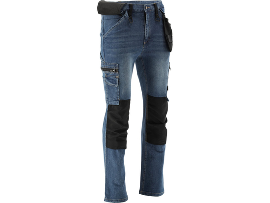 РОБОЧІ БРЮКИ STRETCH JEANS DARK BLUE, РАЗ. L