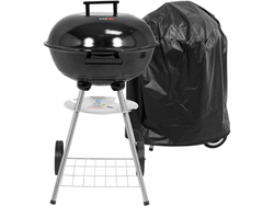 ROUNG CHARCOAL GRILL WITH A COVER GRATE 41CM