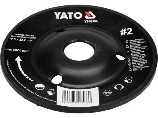 RASPA INCLINATA PER LEGNO 115MM N.2