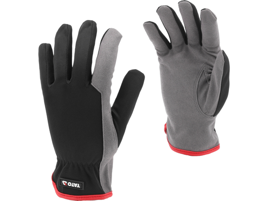 GANTS DE TRAVAIL EN CUIR SYNTHÉTIQUE TAILLE 8