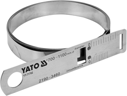 PLIENINĖ JUOSTA SKERSMENIUI IR APSKRITIMUI MATUOTI 2190-3460/0,1 MM, NERŪDIJA