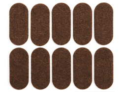 PODKŁADKI FILCOWE 20X45 MM BRĄZOWE