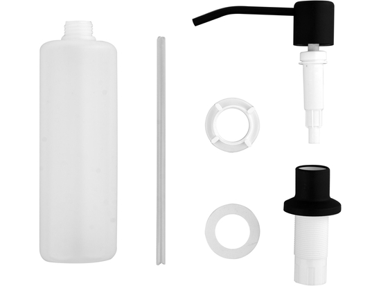 DISPENSADOR DE LÍQUIDO LAVAVAJILLAS, NEGRO