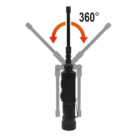 LAMPADA DA OFFICINA COB LED 3W 300LM, LI-ION 3.7V 600MAH, ALLUMINIO
