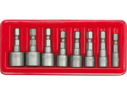 VASOS 5-13MM, MONTAJE 1/4'', JUEGO DE 8 PIEZAS.